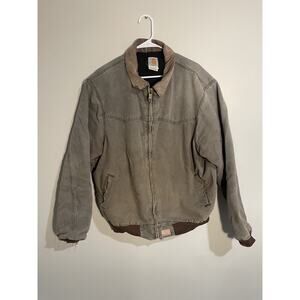 Vintage Carhartt Santa Fe Brown Jacket Size XL Tall Quilted Distressed J14CHT